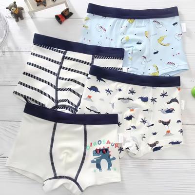 Jungen Baumwolle Cartoon Unterwäsche No Show Nahtlose Komfort Shorts Kinder Boxer Briefs Atmungsaktiv Weich Leicht Kinder Shorts