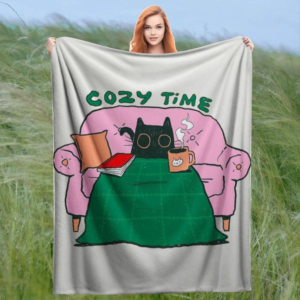 Cozy time Outdoor Camping Travel AllSeason Gift Throw with Vibrant Design, Camping Blanket, Picnic Blanket, Travel Accessory 75x90cm28x35in
