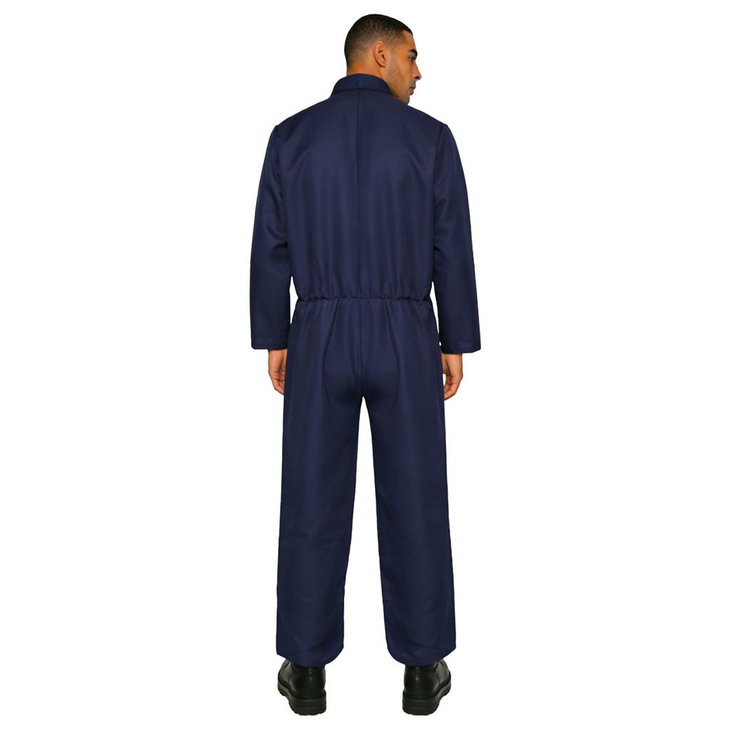 Unisex Overalls mit Frontreißverschluss S-3XL, Arbeits-Overall mit Brusttaschen für Arbeit, Halloween & Cosplay