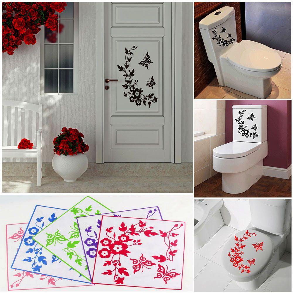 

Обои Настенные наклейки Туалет Декоративная наклейка Бабочка Цветок Наклейки Холодильник Декор