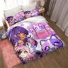 3D Print Bedding Set Duvetcover Set Single Double King Size Kawaii Cartoon Aphmau Adult Boys Bedroom Duvet Cover and Pillow Case