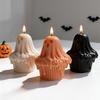 Halloween Ghost Figurine Silicone Candle Mold Haunted House Ghost Resin Plaster Soap Silicone Mold for Happy Halloween