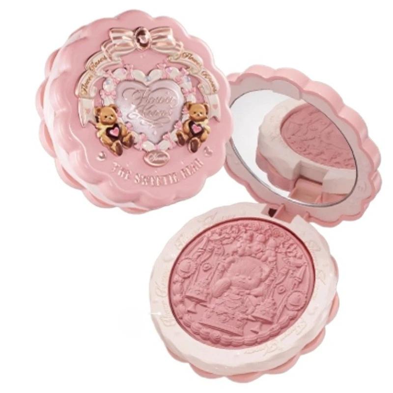 Flower Knows The Sweetie Bear Collection Silk Satin Blush 5g Natural Atural-looking Makeup Cosmetics