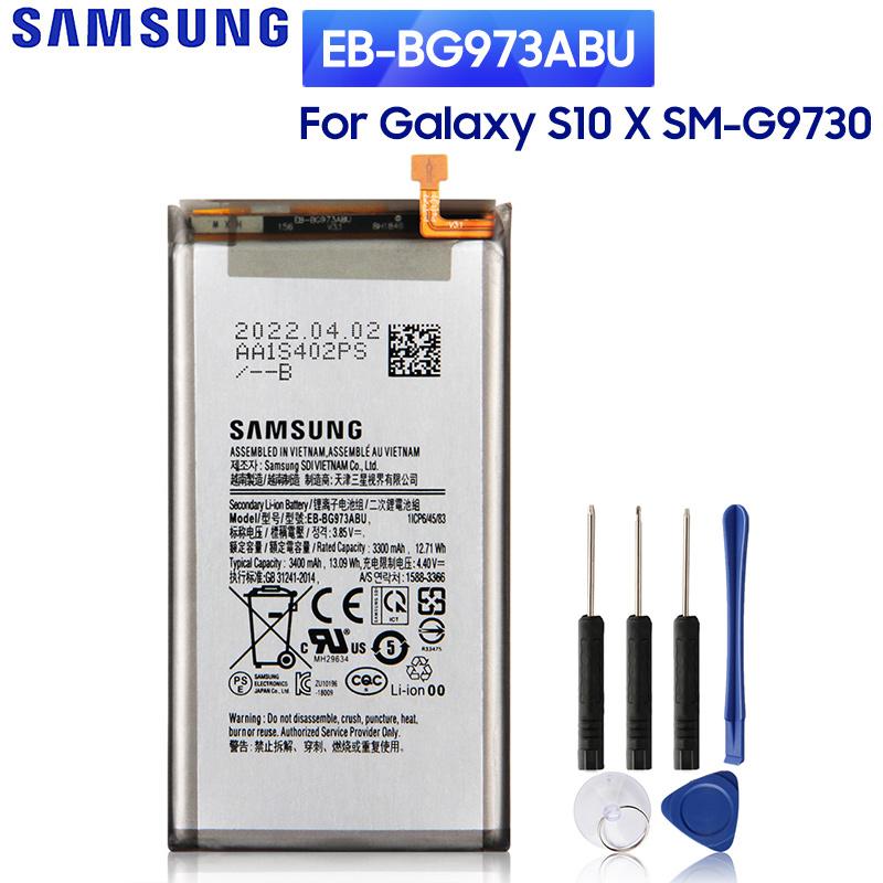 Original Replacement Battery EB-BG973ABU EB-BG973ABE For Samsung Galaxy S10 SM-G9730 SM-G973F/DS SM-G973U SM-G973W 3400mAh