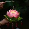 Chinese Vintage Handheld Flower Light Hanging Mid-Autumn Festival Lantern  Outdoor