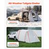 SucceBuy 8x6.7ft 3-Season Inflatable SUV Tent with Awning Ventilated Doors & Mesh Window for Outdoor Camping - Air Pump Included
