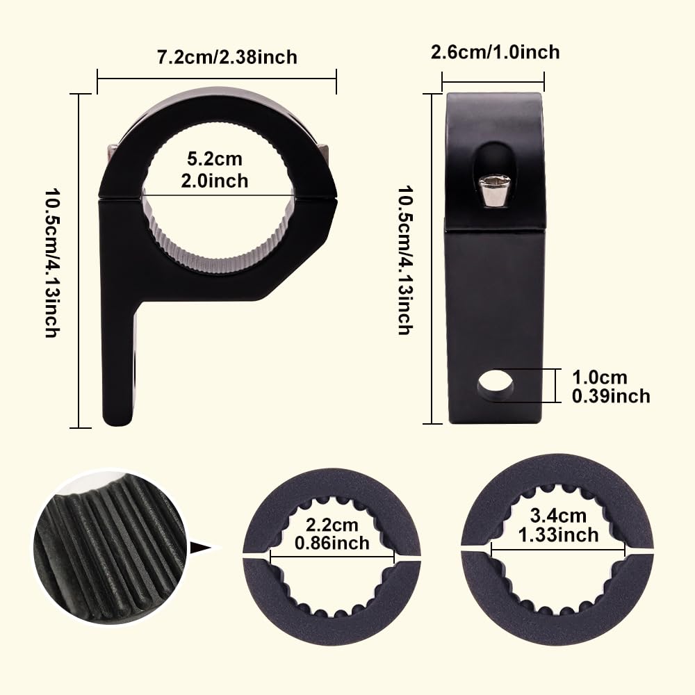 Ygmylandbb Bike Stay, Mounting Stay, Bracket, Fog Lamp, Work Light, Headlight, Auxiliary Light, Light