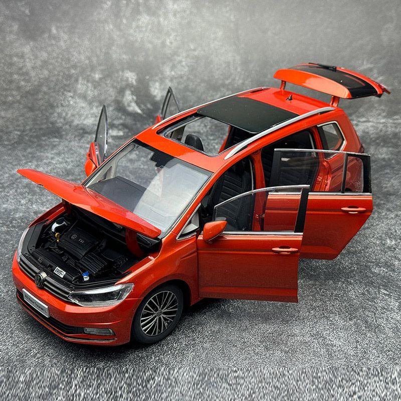 W21Diecast 1/18 Scale VW Model Car Touran L Alloy Car Model Volkswagen Touran Play Vehicles Toys for Boys Original Box