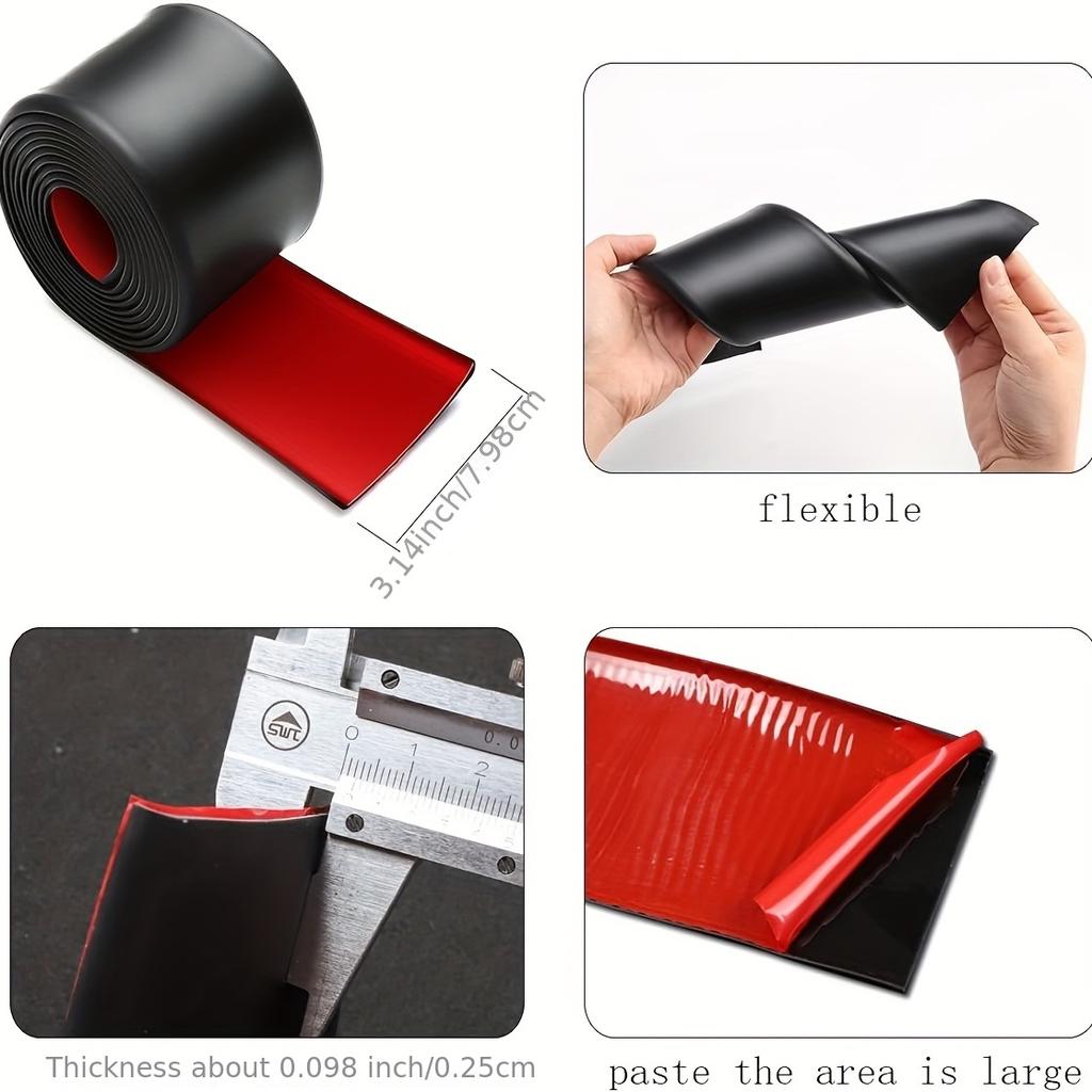 Durable Rubber Side Skirts Edge Guards - Protect Your Car's Bumper from Scratches and Damage!