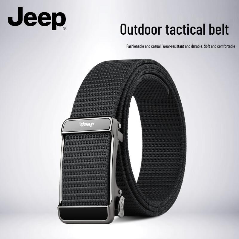 JEEP Men s Braided Automatic Buckle Belt 110-125cm