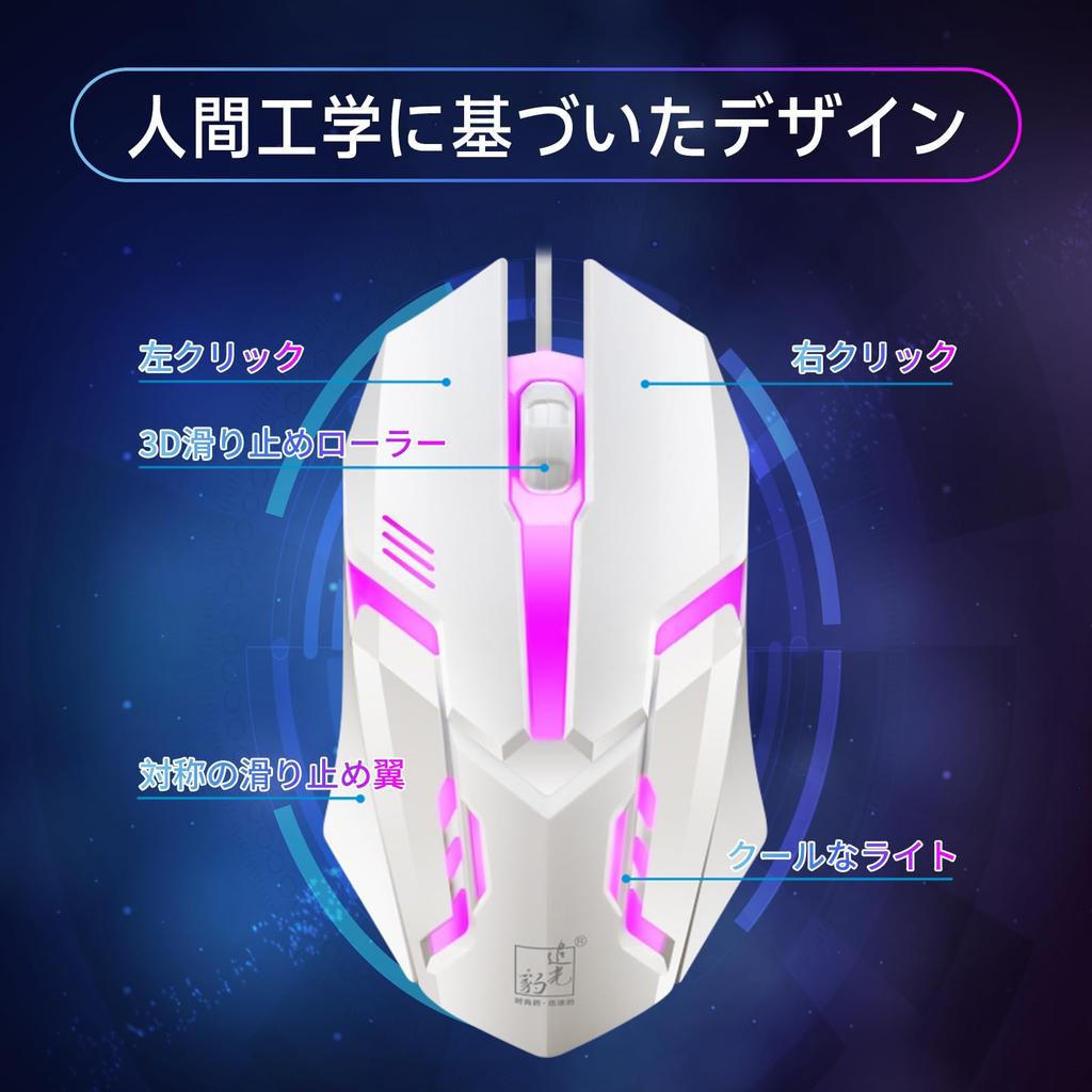 Tenkeyless Gaming Keyboard with USB Wired Mouse Illuminated Ergonomic Corded Optical Quiet and Suspension Keycaps 104-Key Set, Backlit, Mouse,