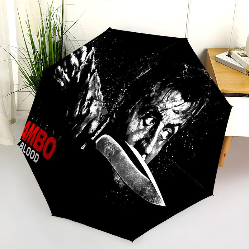 Rambo Last Blood Folding Umbrella Umbrella Suitable For All Seasons Light Printing Gift