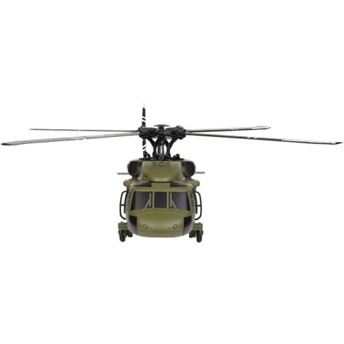 Hitec XK UH-60L K170 Blackhawk Pitch Control, 2.4G, 5CH, Official Japanese Product, Under 100g, Includes Display Stand, Takeoff and Landing Pad, 6-Axi