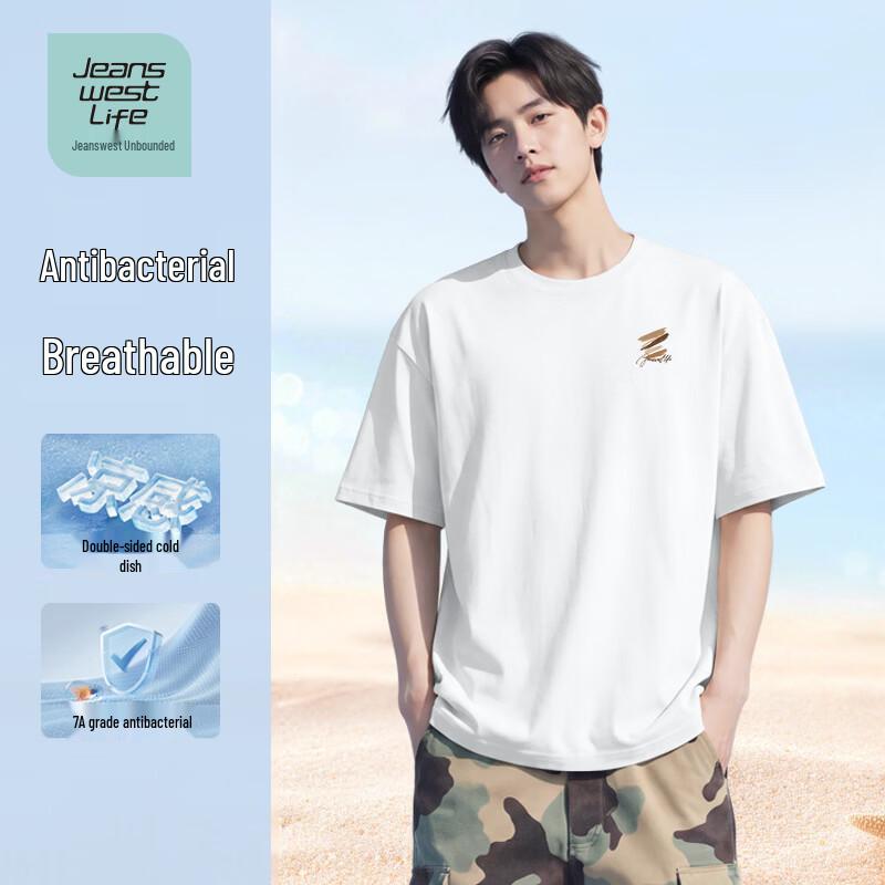 JEANSWEST LIFE Men s Breathable Anti-Bacterial Short Sleeve T-Shirt XL