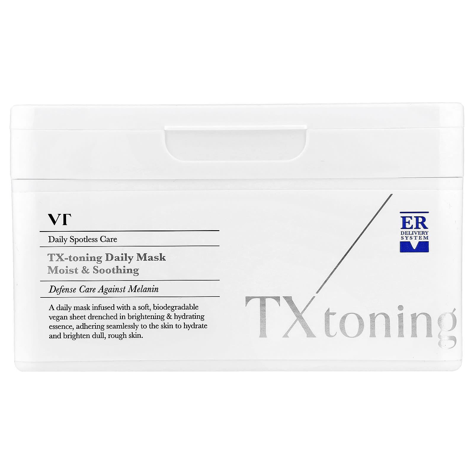VT Cosmetics, RX-Toning Daily Beauty Mask, 30 sheets, 320g