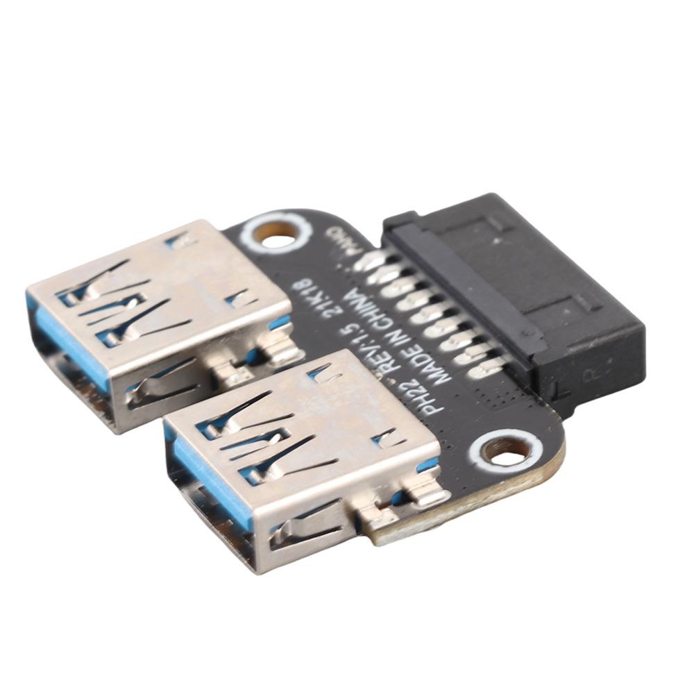 Plug and Play USB Extension Adapter Dual Port Dual USB 3.0 Port Adapter Internal Expansion