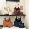 Light Luxury PU Solid Color Hasp Hot Sale Shoulder Bags 2026 High Quality Large Capacity Unique Design Crossbody Bags for Women