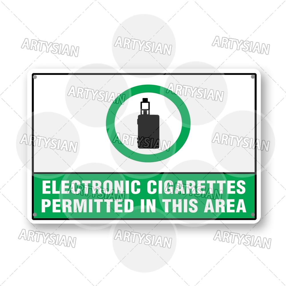 No Smoking Metal Sign No Vaping Smoke-Free Zone Smoking Permitted Plaque Auahi Kore Designated Smoking Area No Open Flames