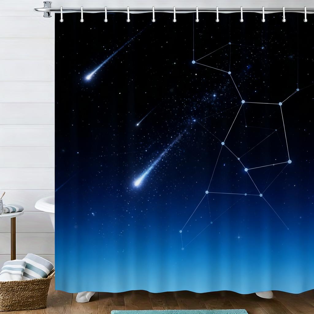 3D Glowing Tropical Fish Coral Reef Underwater Shower Curtain - Waterproof Polyester Bathroom Decor