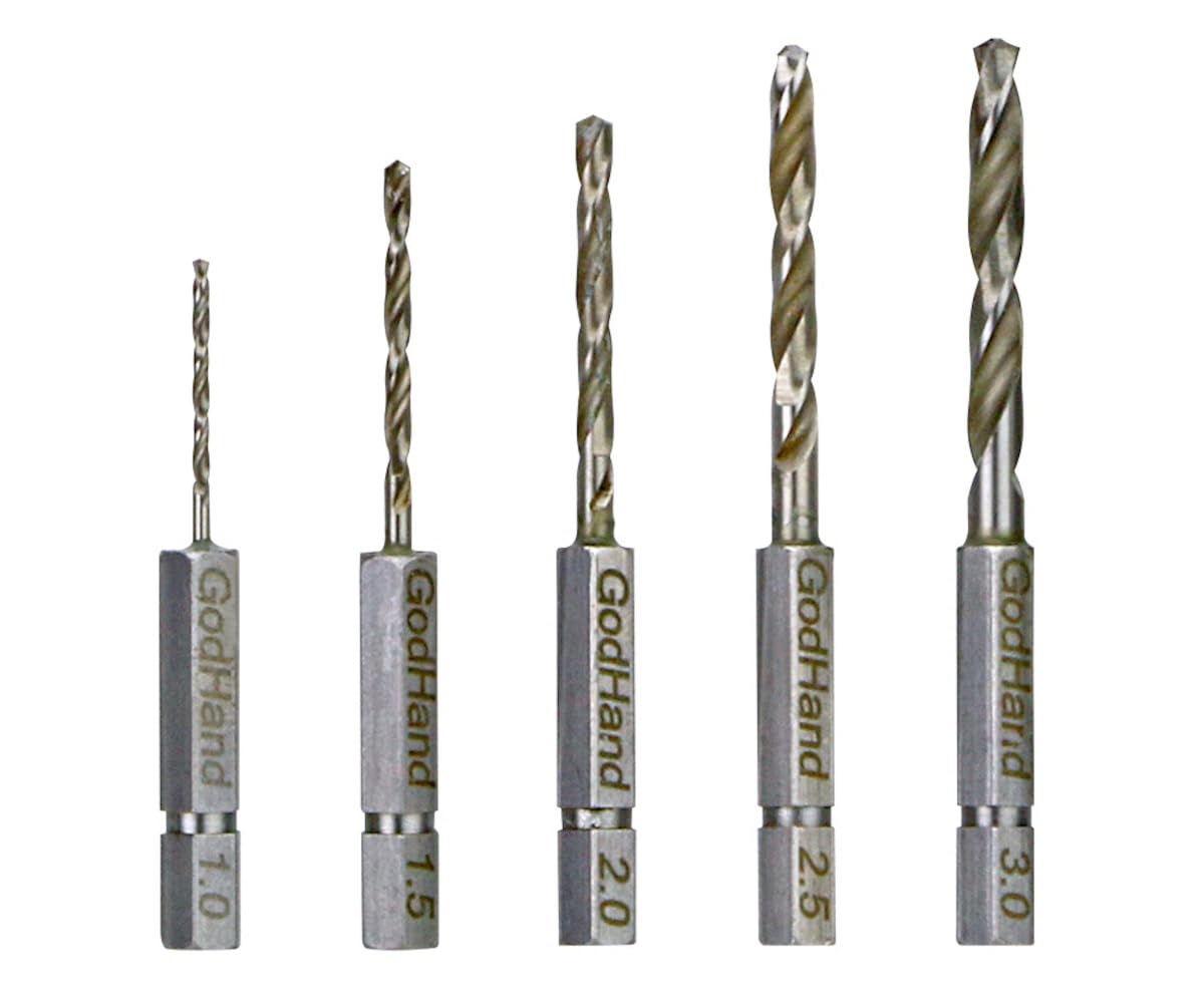 

GodHand Quick Drill Bits Hobby Tools (5-Piece Set) GH-DBQ-5B