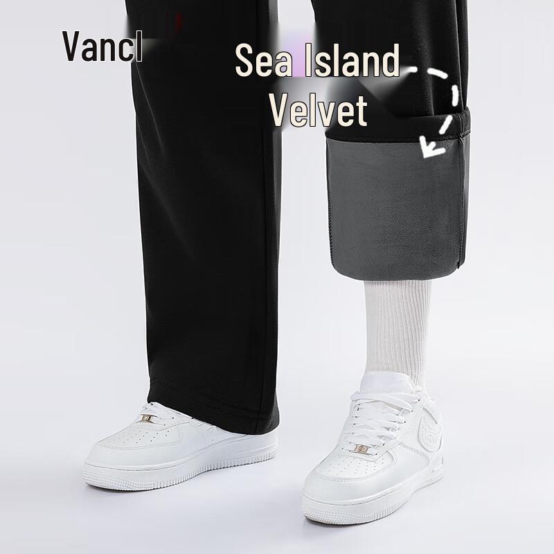 VANCL Men's Fleece-Lined Straight-Leg Casual Pants