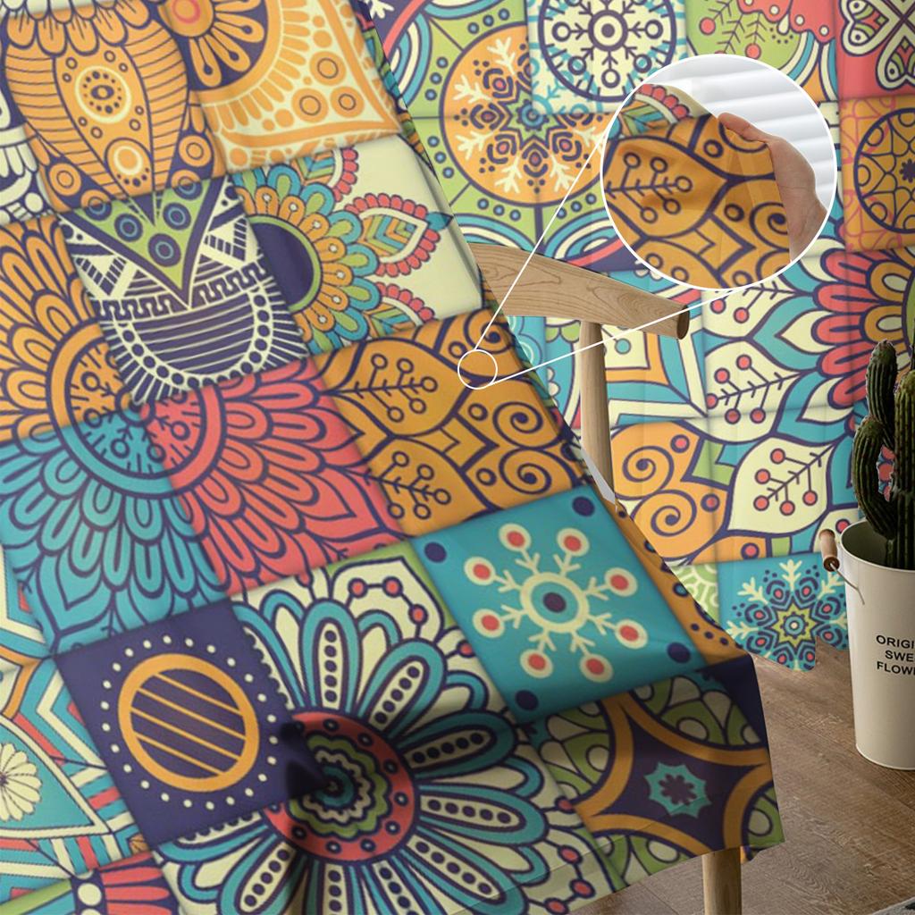 Bohemian Mandala Muster Gardinen für Wohnzimmer Moderne Voile Vorhang Schlafzimmer Tüll Vorhänge Fenster Vorhänge Dekor