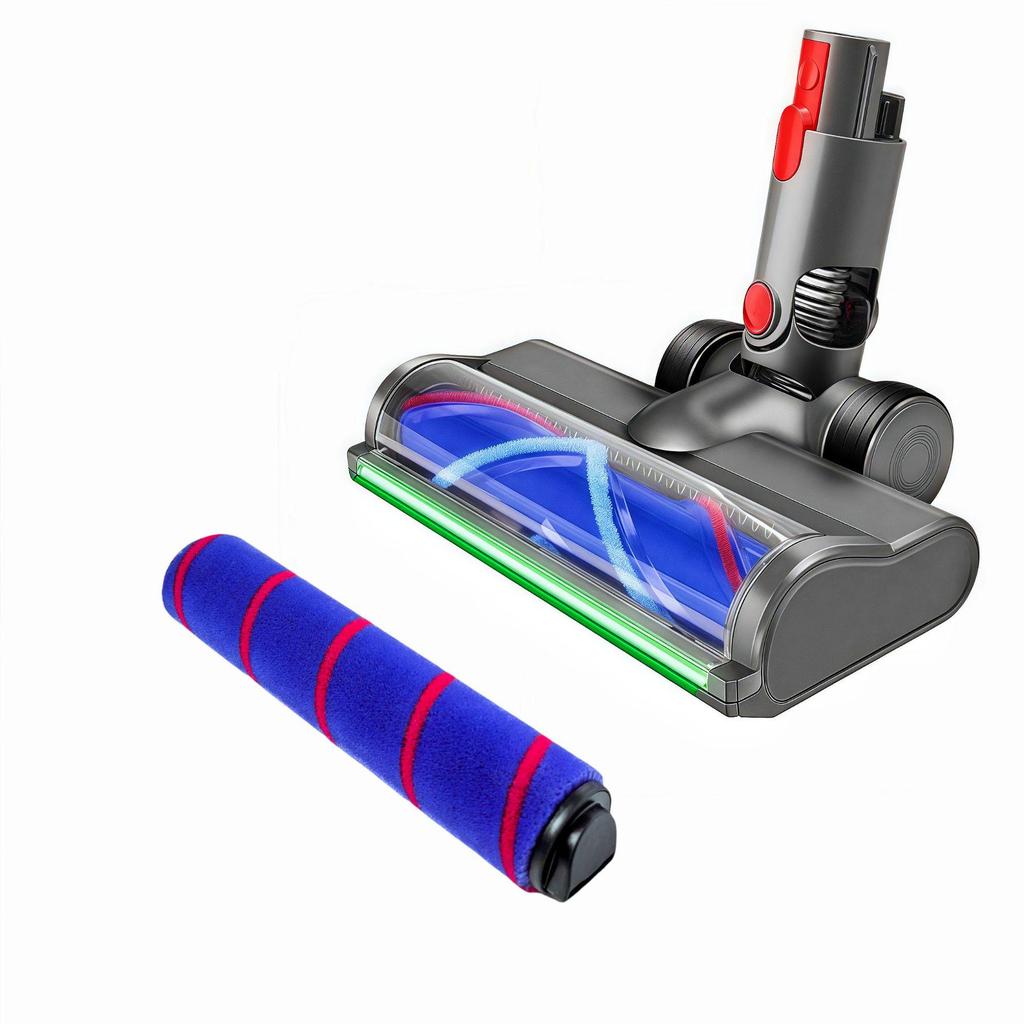 Dyson Compatible Electric Green Light Dust-Detecting Floor Head for V6-V11, V15