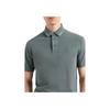 Emporio Armani Solid Color Jacquard Logo Short Sleeve Polo Shirt Men Tops Green EM001081-AF10497-U9083
