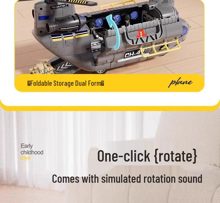 Extra Large Drop-Resistant Alloy Airplane Toy - Inertial Car for Kids Ages 3-6 - Ideal Birthday Gift for Boys