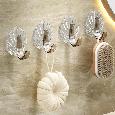 Elegant No-Drill Strong Adhesive Wall Hook for Bathroom Door, Load-Bearing, Trace-Free