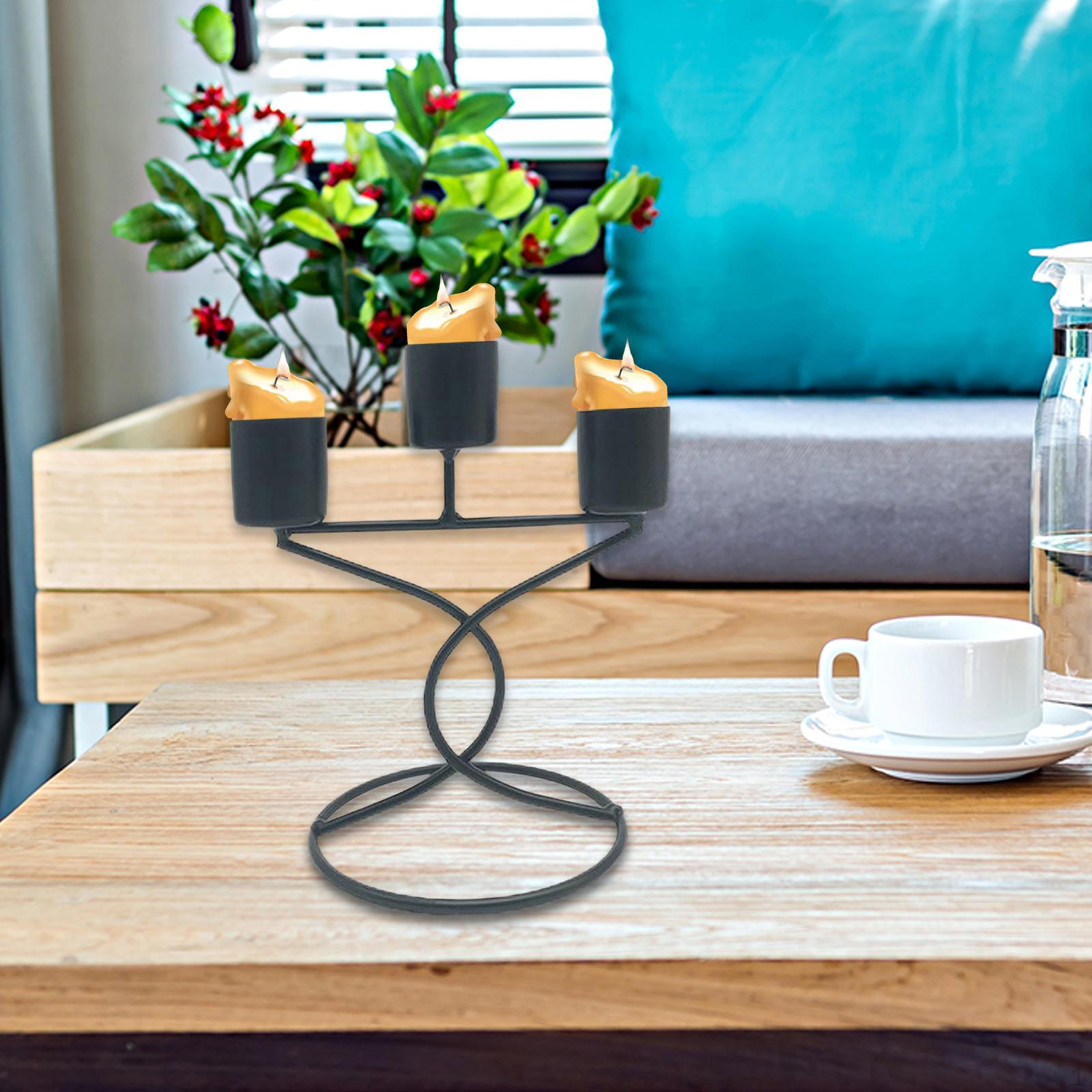 

Подсвечник для домашнего декора и мероприятий чёрный