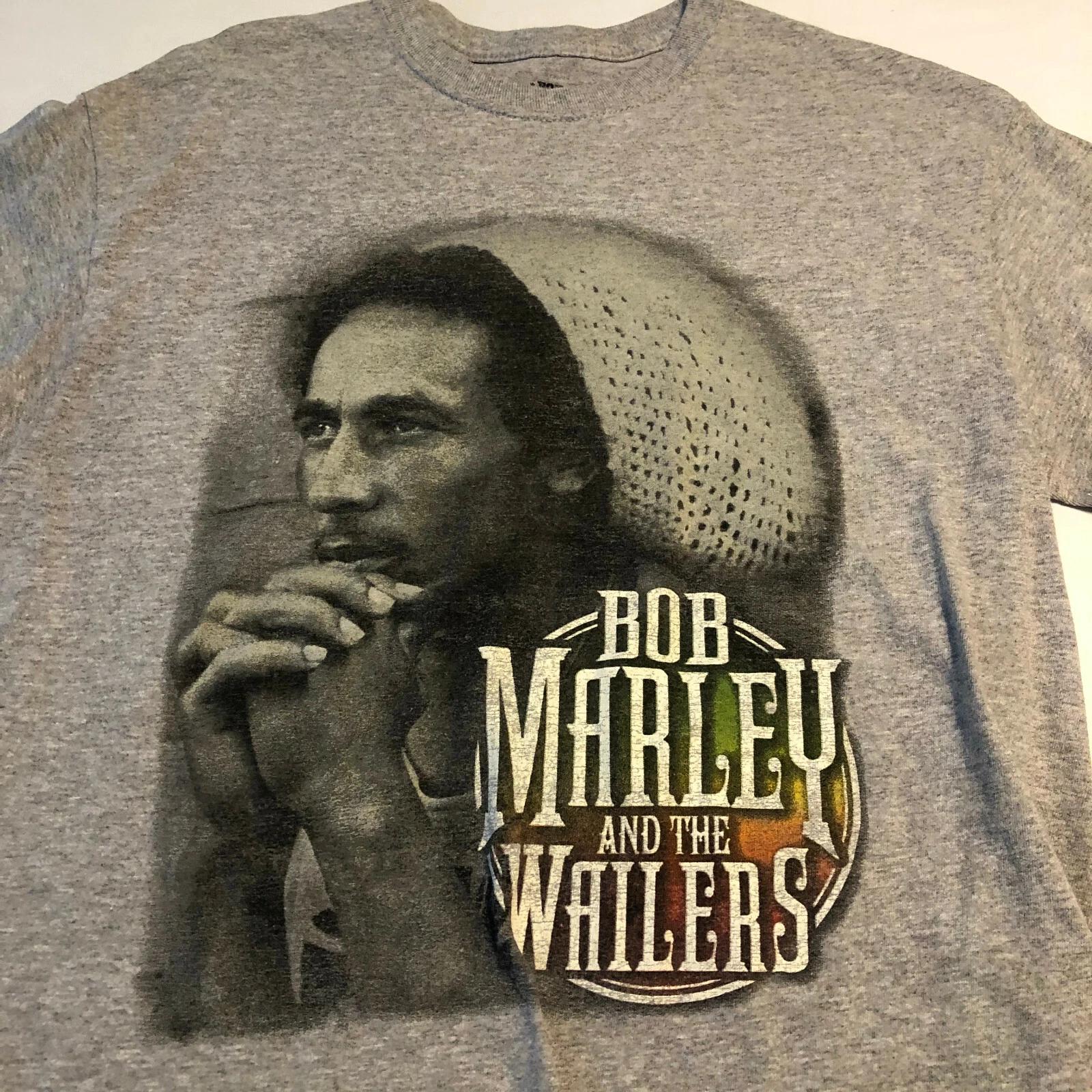 

Bob Marley and The Wailers Gray Short Sleeve Shirt Size M Jamaica Collection 4XL
