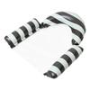 Stripe Pattern Float Air Cushion Leakproof Inflatable Floating Single Seat Thickened Floating Bed for Summer Water Entertainment