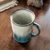 Retro Kiln Blue Mug High Value Ceramic Cup Large Capacity Coffee Cup Breakfast Cup Household Water Cup