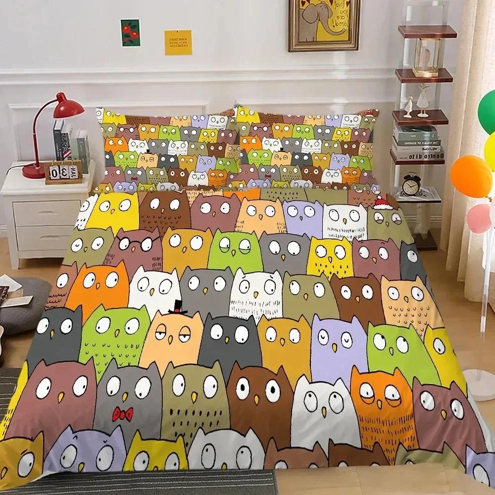 Comforter Top Cute Bedding Set Cute Funny Yellow Cartoon Chick King Queen Cartoon Animals Soft Polyester