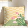 Tulip Spring Pillow Cover Cute Funny Pillow Case For Living Room Sofa Print Cushion Cover Gift Idea