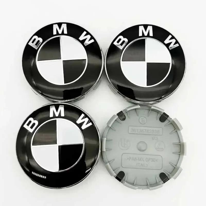 VLBA5 -4PC 56mm 68mm Car Wheel Center Covers For BMW E36 E46 E53 E90 E91 E60 E61 E93 E87 E84 X1 X3 X5 E70 E71 X6 M3 F30 F20 F10 F11 G3