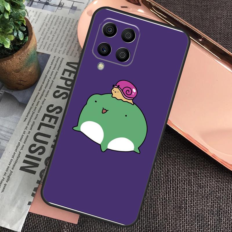 Cartoon Frog For Samsung Galaxy M55 M15 M13 M23 M33 M53 M30s M31s M12 M32 M52 M20 M21 M51 M34 M54 Case
