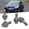 17mm Hex Wheel Lug Bolts Replacement High Strength Steel Studs for Peugeot 206 207
