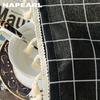 1PC NAPEARL Semi Blackout Simple and Versatile Tassel Edge Decoration Black Color Curtain for Windows Balcony Living Room and Bedroom Home Decor