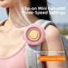 Mute Personal Cooling Clip Fan Bladeless Hanging Waist Fan Handheld Air Cooler  Indoor Outdoor Use