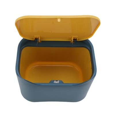 Cat Litter Trash Can With Press Type Lid Multifunctional Cat Poop Garbage Container Bin For Home