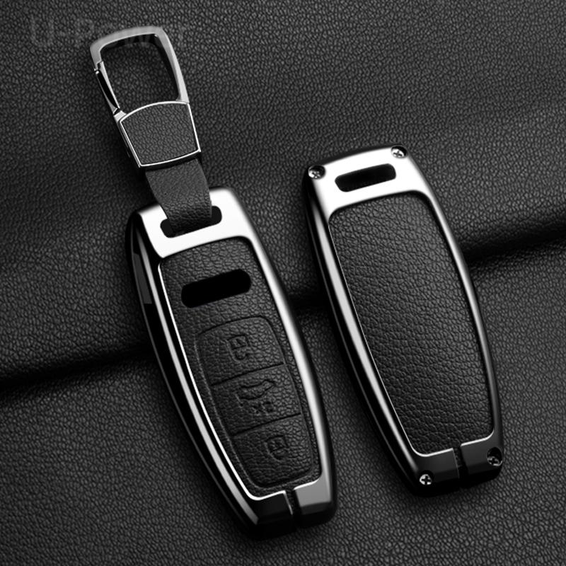 

Чехол для автомобильного ключа в стиле сплава для A3 A4 B9 A6 A7 4K A8 E-tron Q5 Q8 C8 D5 SQ8 Аксессуары
