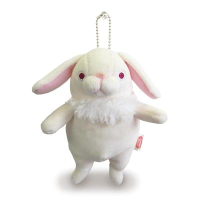 Shinada Global Mochi Series Mochi Rabbit Lop-Ear White (mini) 7 X 5 X 14cm Plush Rabbit Animal MOUS-0088RWH