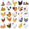 50 Creative Waterproof Cartoon Animal Stickers for DIY Skateboards, Phone Cases, Suitcases