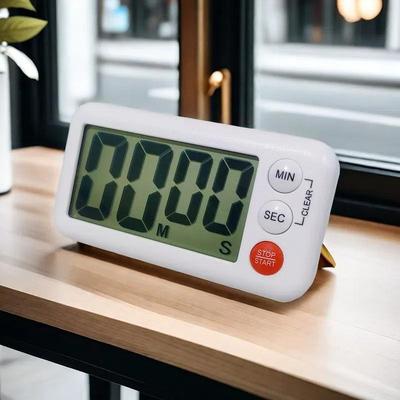 LCD Countdown Backstoppuhr Dusche Digitaler Wecker Kühlschrankmagnete Erinnerung Für Kochen Backen, Studium Training Spiele