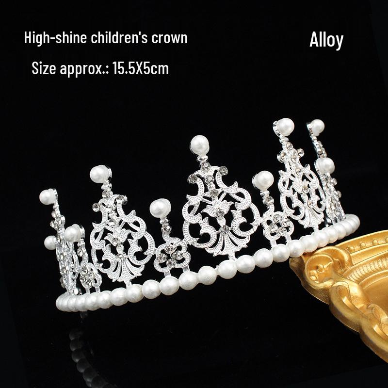 Queen Crown Cake Topper for Adults & Children - Gypsophila Pearl Birthday Decoration