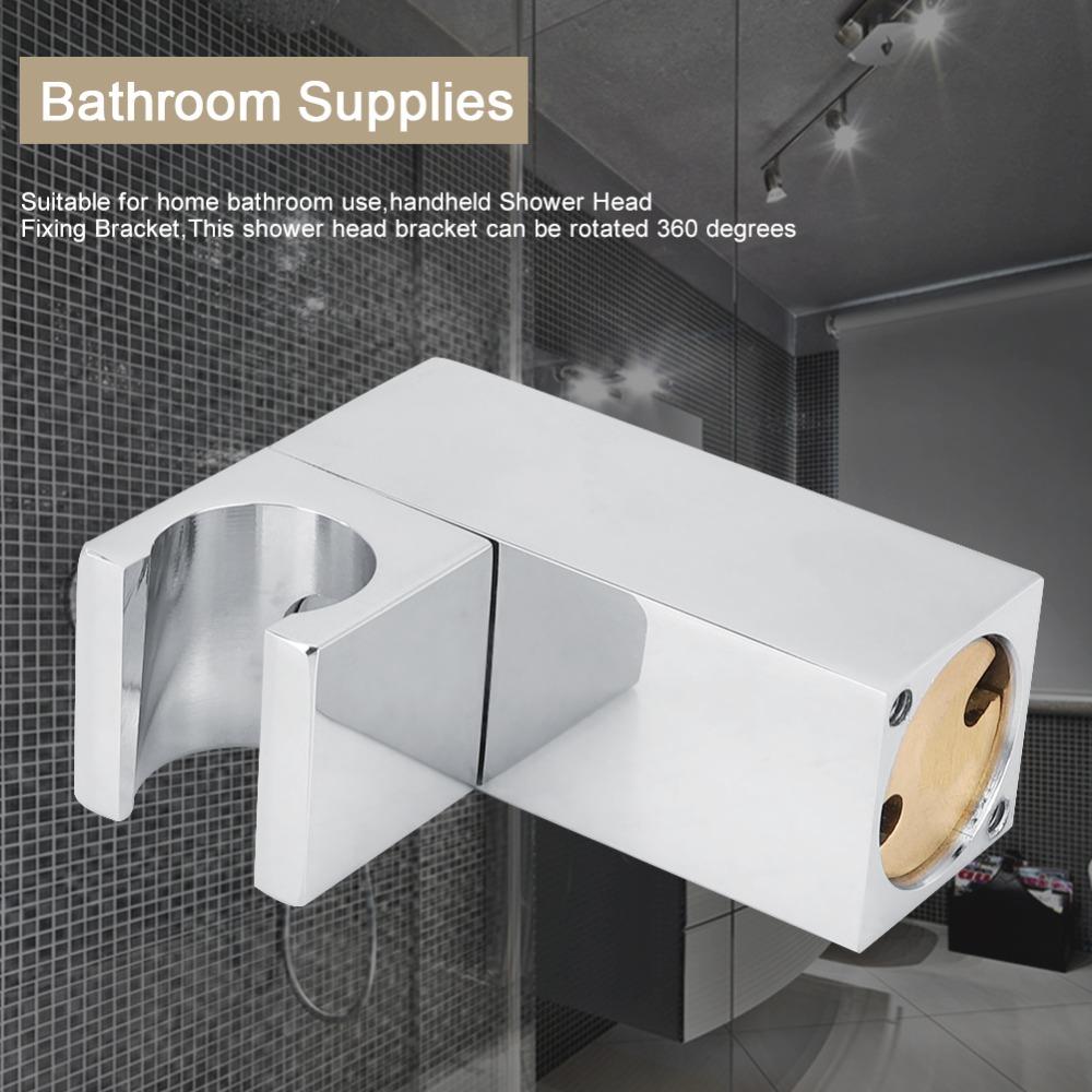 Square Shower Head Holder Wall Mount Shower Bracket Sturdy Handheld Shower Holder  Hotel Bathroom