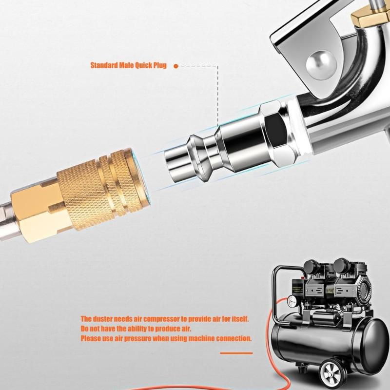 Pneumatic Blower Cleaning Guns Set Durability Metal Construction for Effective Debris Removal in Manufacturing Facilities