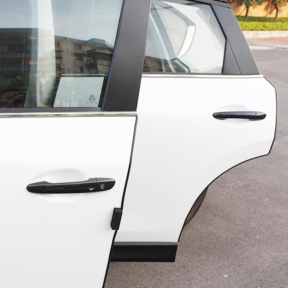 For Mazda 3 Mazda3 Axela 2009 2019 Carbon Fiber Printed Exterior Side Door Handle Cover Trim Moulding For Mazda 6 Mazda6 Atenza